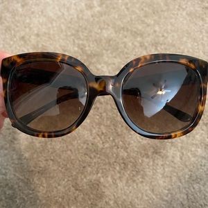 Tory Burch Kira Square Sunglasses Tortoise
